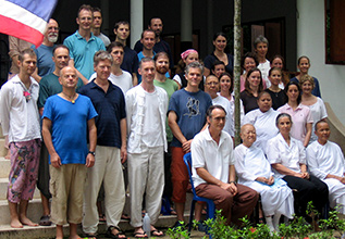 End of retreat photo call